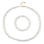 Zilveren set met Engel Aura Kwartsen