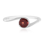 Bague en argent et Grenat du Mozambique