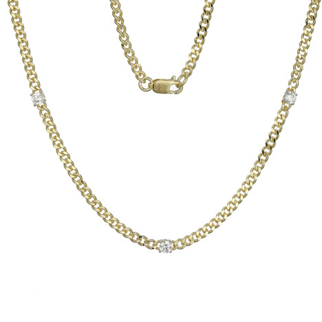 Zirkon-Silbercollier (Adela Silber)