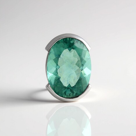 Ciondolo in argento con Fluorite Verde (MONOSONO COLLECTION)