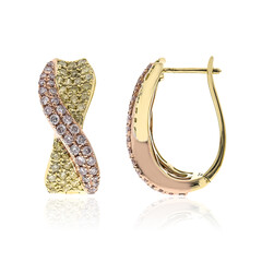 Pendientes en oro con Diamante rosa I1 (CIRARI)