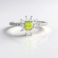 Anello in argento con Sfene