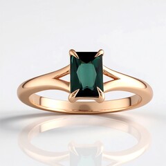 Bague en argent et Indicolite (Adela Silber)