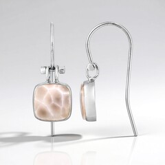 Orecchini in argento con Natrolite