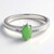Anello in argento con Crisoprasio Imperiale