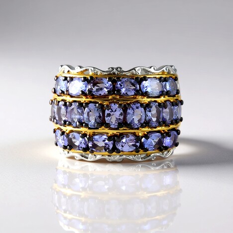 Anello in argento con Tanzanite (Gems en Vogue)