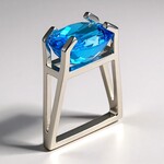 Anello in argento con Topazio Marambaia
