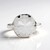 Anello in argento con Quarzo Bianco