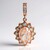 Ciondolo in argento con Morganite Brasiliana