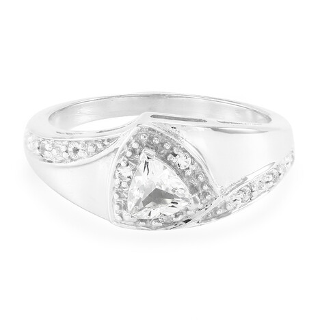 Anillo en plata con Goshenita