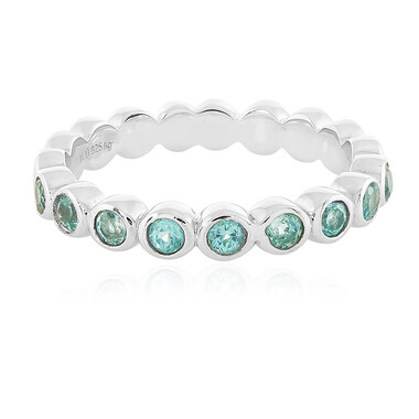 Blauer Apatit-Silberring