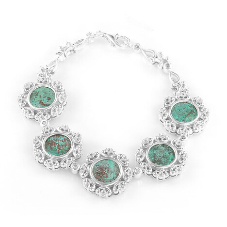 Antikes Witwen-Scherflein-Silberarmband