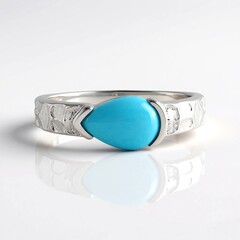 Anello in argento con Turchese Sleeping Beauty (Faszination Türkis)