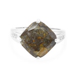 Anillo en plata con Cuarzo Dinosaurio