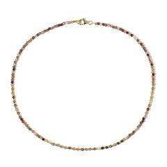 Zilveren halsketting met fancy zirkonen (Riya)