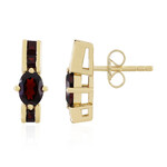 Garnet Silver Earrings