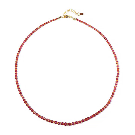 Edelstein-Silberhalskette