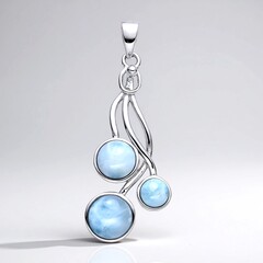 Ciondolo in argento con Larimar