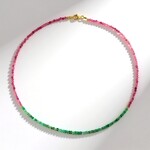 Collana in argento con Tormalina Rosa Nigeriana
