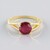 Anello in argento con Rubino del Madagascar