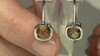 Pendientes en plata con Cuarzo champán (MONOSONO COLLECTION)
