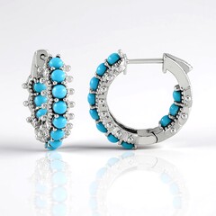 Orecchini in argento con Turchese Sleeping Beauty