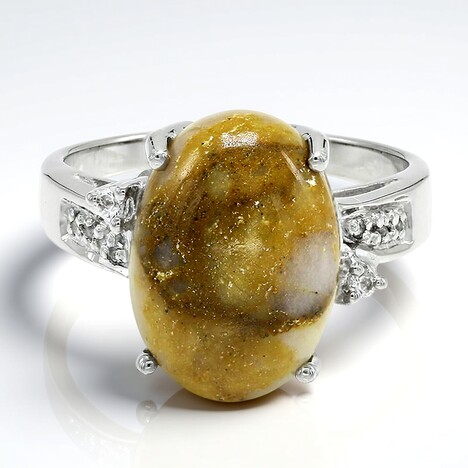 Anello in argento con Quarzo Dinosauro