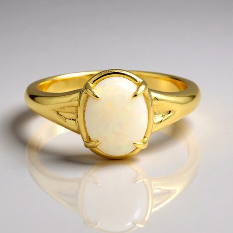 Anello in oro con Opale di Coober Pedy (Mark Tremonti)
