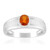 Anillo en plata con Cianita naranja