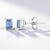 Orecchini in argento con Zaffiro Ceylon Blu