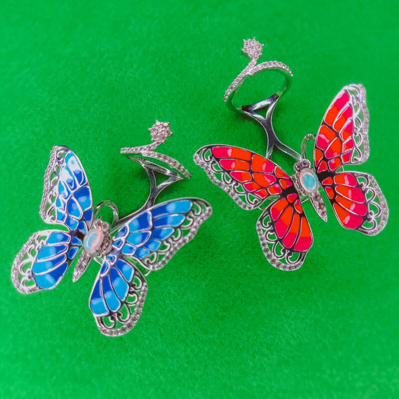 Welo Opal Silver Ring (Dallas Prince Designs)