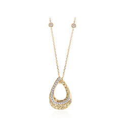 Gouden halsketting met SI Fancy Diamanten