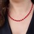 Collar en plata con Cuarzo rojo