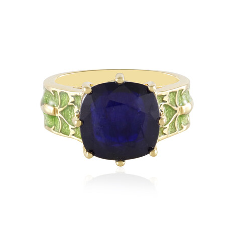 Anello in argento con Zaffiro Blu del Madagascar (Adela Silber)