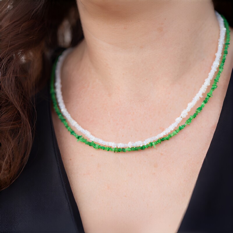 Collier en argent et Opale Welo