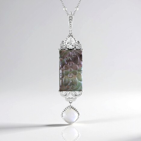 Collana in argento con Madreperla (Dallas Prince Designs)