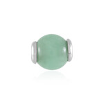 Pendentif en argent et Angélite verte (MONOSONO COLLECTION)