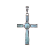 Larimar-Silberanhänger