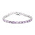 Amethyst-Silberarmband