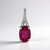Ciondolo in argento con Rubino Bemainty