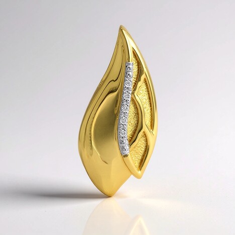 Ciondolo in argento con Diamante I1 (G) (Annette)