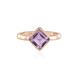 Lavendel-Amethyst-Silberring