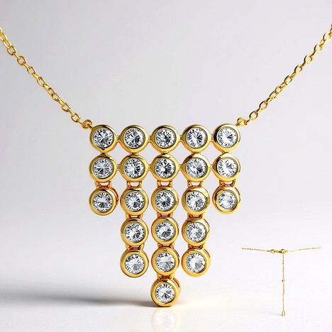 Collana in oro con Diamante SI1 (G) (Annette)