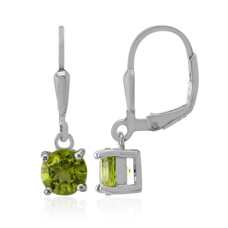 Pendientes en plata con Peridoto de Birmania