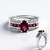 Anello in argento con Rodolite
