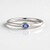 Anello in argento con Zaffiro Ceylon Blu