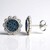 Orecchini in argento con Diamante Blu PK