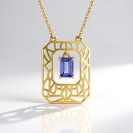 Collier en argent et Tanzanite (Ornaments by de Melo)