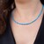 Collana in argento con Apatite Blu Neon