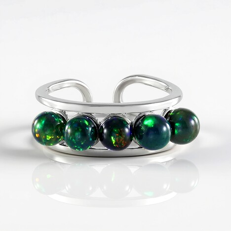 Anello in argento con Opale Mezezo (de Melo Essence)